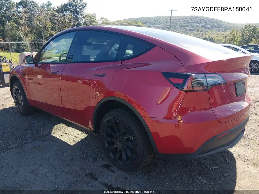 2023 TESLA MODEL Y VIN 7SAYGDEE8PA150041 — фото 3