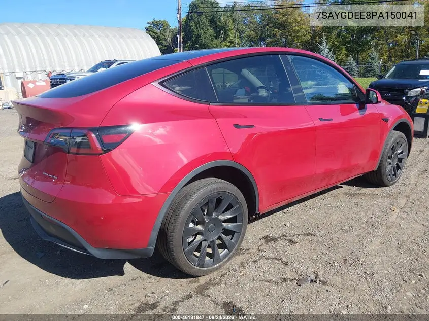 2023 TESLA MODEL Y VIN 7SAYGDEE8PA150041 — фото 4