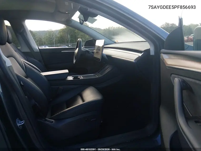 2023 TESLA MODEL Y VIN 7SAYGDEE5PF856693 — фото 5