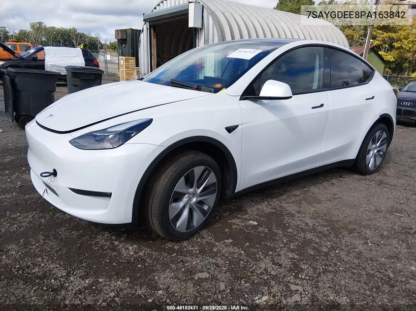 2023 TESLA MODEL Y VIN 7SAYGDEE8PA163842 — фото 2