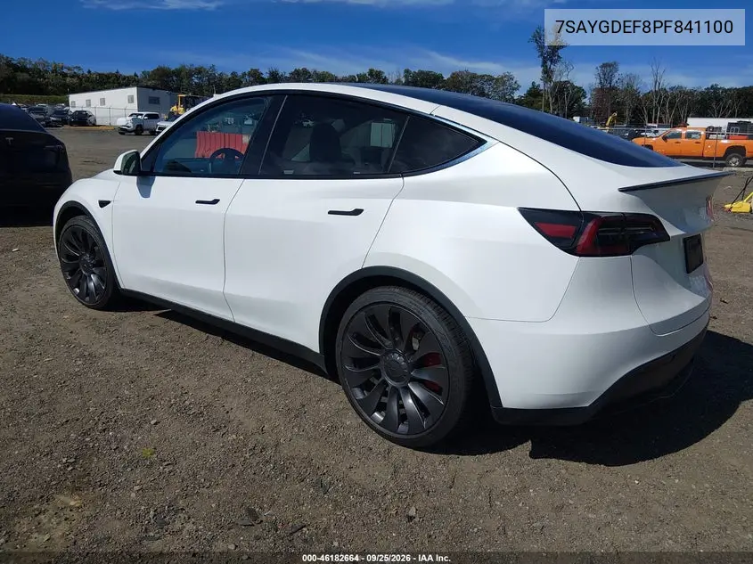 2023 TESLA MODEL Y VIN 7SAYGDEF8PF841100 — фото 3