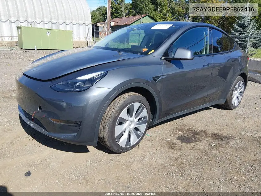 2023 TESLA MODEL Y VIN 7SAYGDEE9PF862416 — фото 2