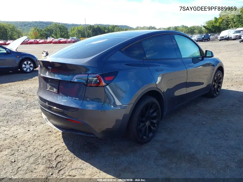 2023 TESLA MODEL Y VIN 7SAYGDEE9PF889969 — фото 4