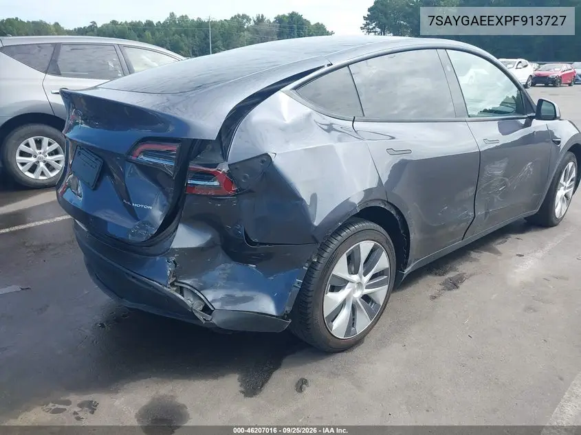 2023 TESLA MODEL Y VIN 7SAYGAEEXPF913727 — фото 4