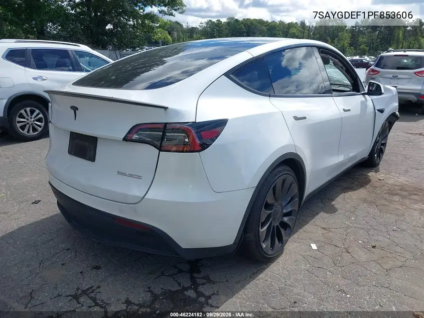 2023 TESLA MODEL Y VIN 7SAYGDEF1PF853606 — фото 4