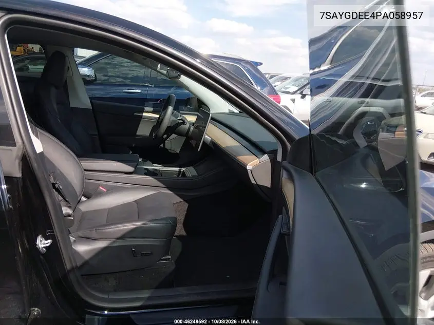 2023 TESLA MODEL Y VIN 7SAYGDEE4PA058957 — фото 5