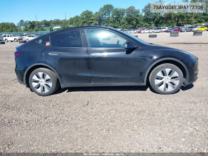 2023 TESLA MODEL Y VIN 7SAYGDEE3PA177308 — фото 13