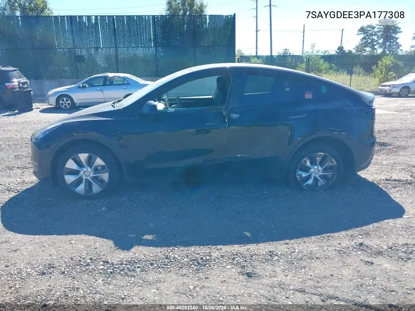 2023 TESLA MODEL Y VIN 7SAYGDEE3PA177308 — фото 14
