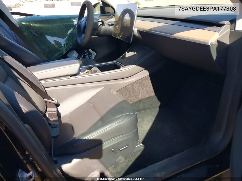 2023 TESLA MODEL Y VIN 7SAYGDEE3PA177308 — фото 5