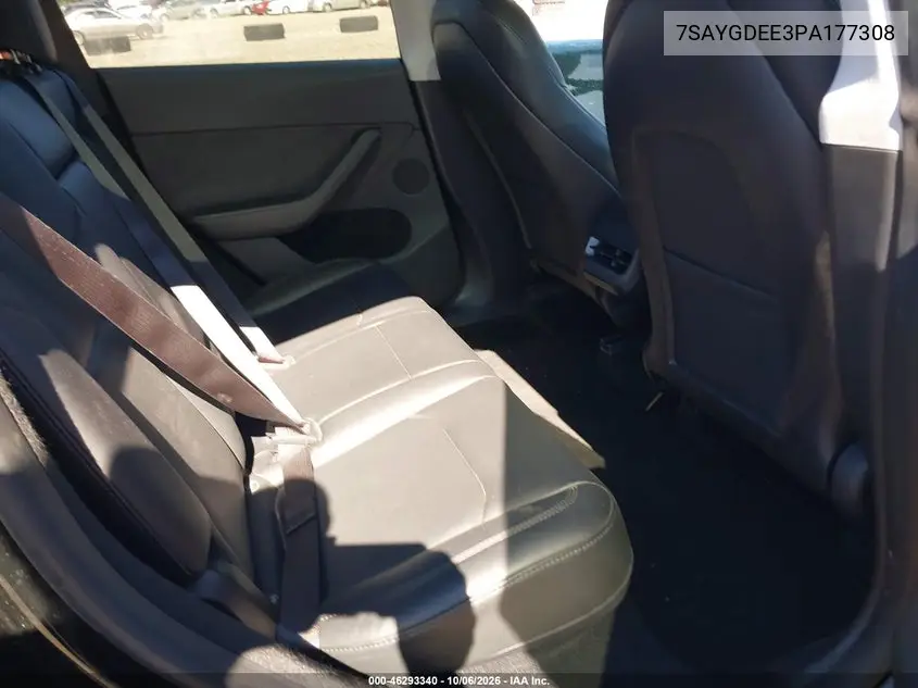2023 TESLA MODEL Y VIN 7SAYGDEE3PA177308 — фото 8
