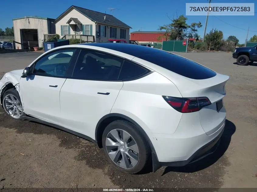 2023 TESLA MODEL Y VIN 7SAYGDEE9PF672583 — фото 3