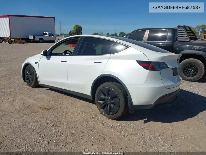 2023 TESLA MODEL Y VIN 7SAYGDEE4PF687587 — фото 3