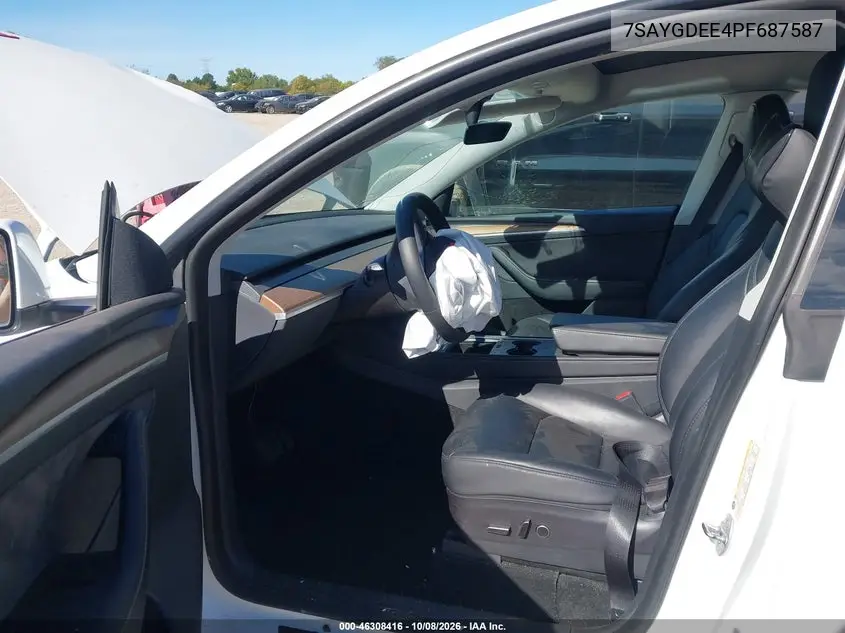2023 TESLA MODEL Y VIN 7SAYGDEE4PF687587 — фото 5