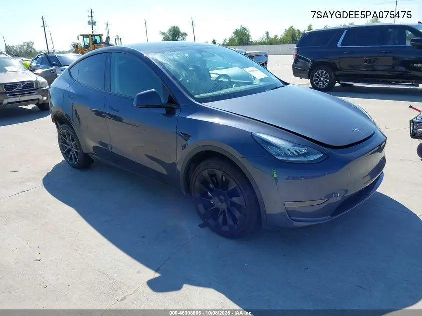 TESLA MODEL Y 2023, VIN 7SAYGDEE5PA075475