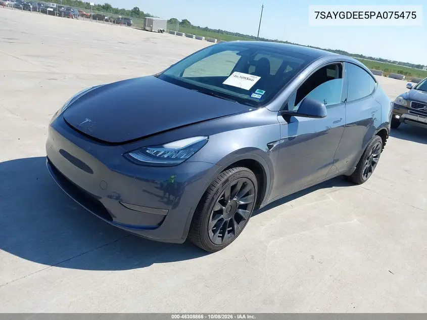 2023 TESLA MODEL Y VIN 7SAYGDEE5PA075475 — фото 2