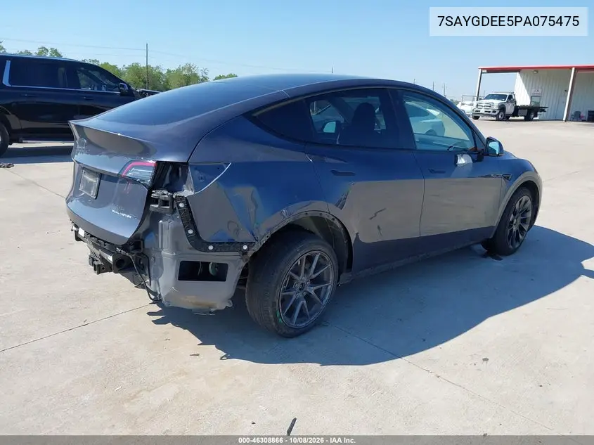 2023 TESLA MODEL Y VIN 7SAYGDEE5PA075475 — фото 4