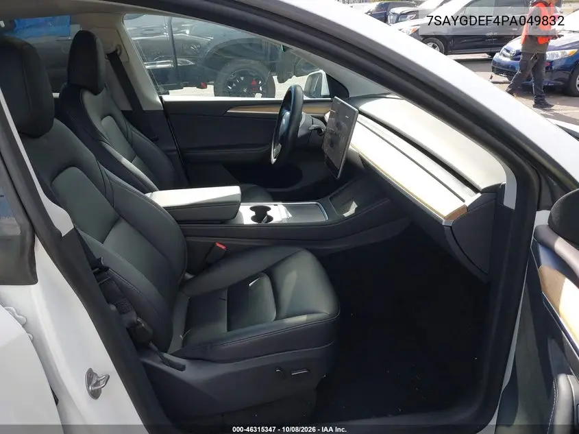 2023 TESLA MODEL Y VIN 7SAYGDEF4PA049832 — фото 5