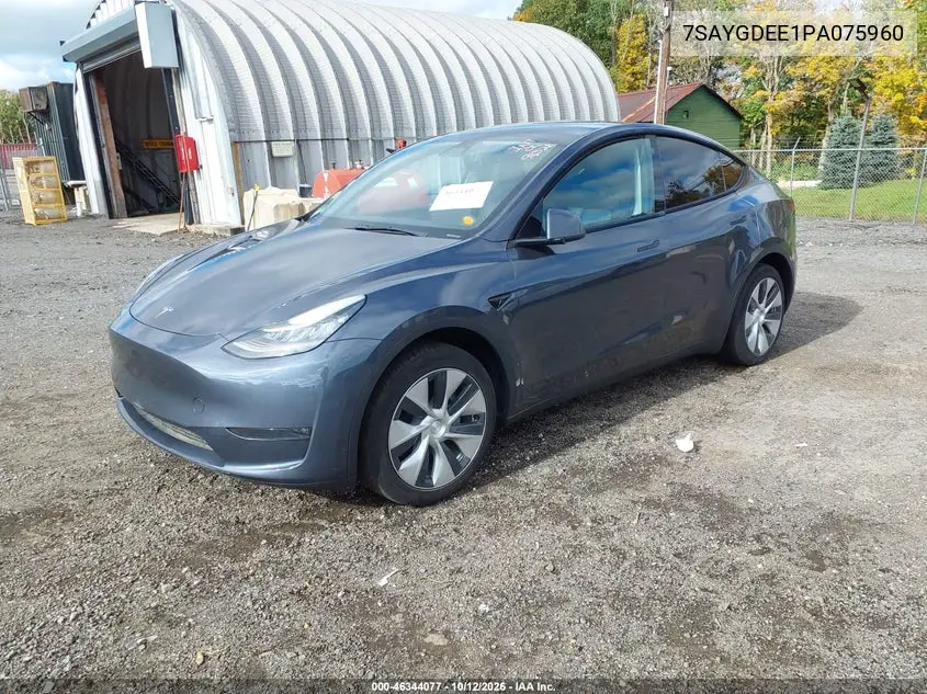 2023 TESLA MODEL Y VIN 7SAYGDEE1PA075960 — фото 2