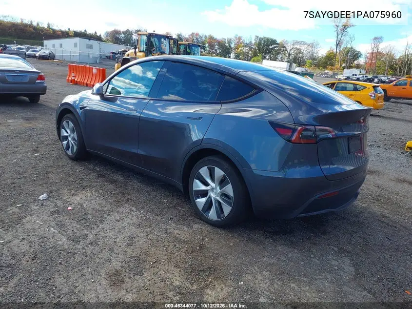 2023 TESLA MODEL Y VIN 7SAYGDEE1PA075960 — фото 3