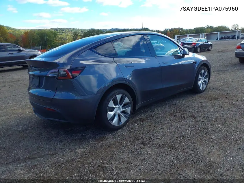 2023 TESLA MODEL Y VIN 7SAYGDEE1PA075960 — фото 4