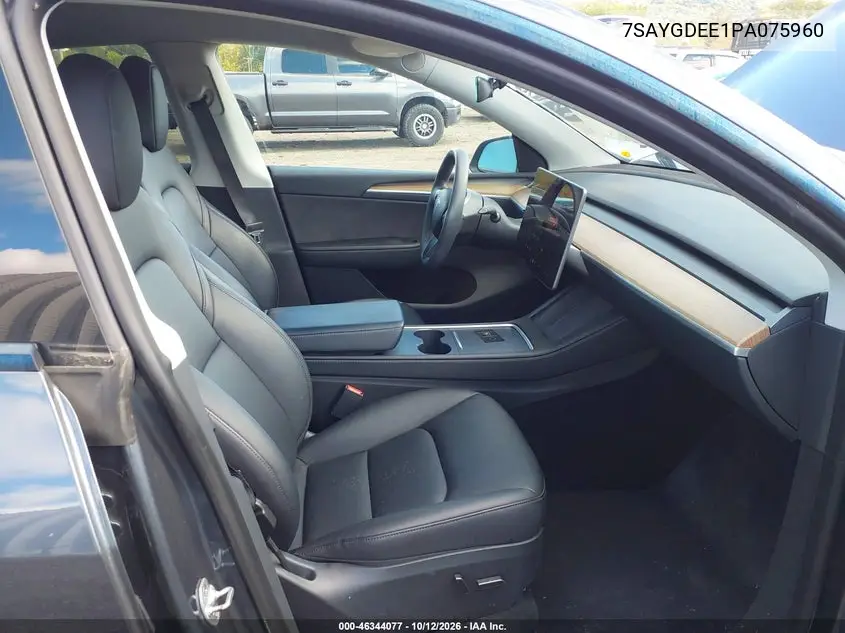 2023 TESLA MODEL Y VIN 7SAYGDEE1PA075960 — фото 5