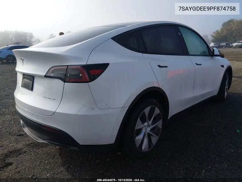 2023 TESLA MODEL Y VIN 7SAYGDEE9PF874758 — фото 4