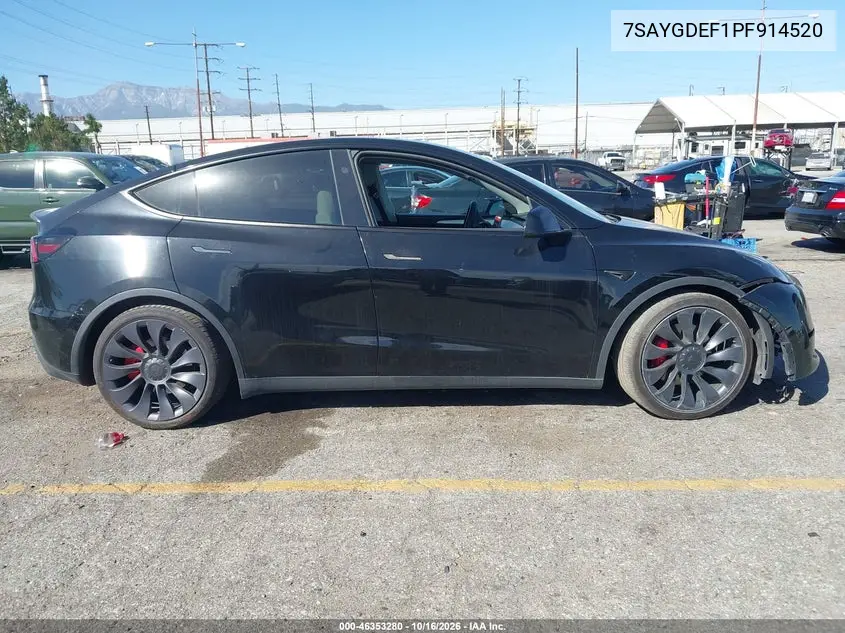 2023 TESLA MODEL Y VIN 7SAYGDEF1PF914520 — фото 14