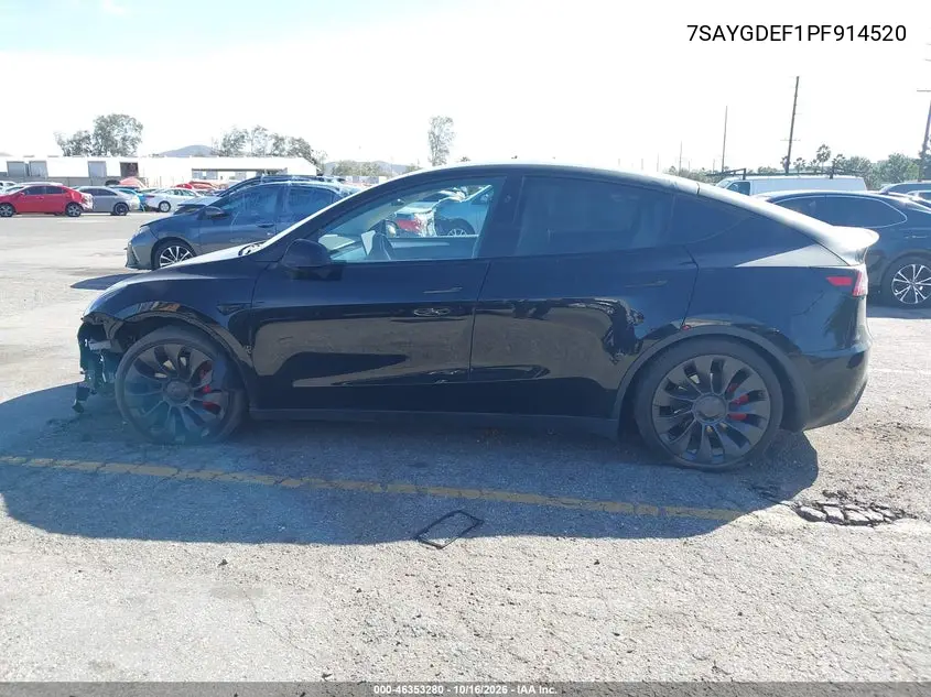 2023 TESLA MODEL Y VIN 7SAYGDEF1PF914520 — фото 15