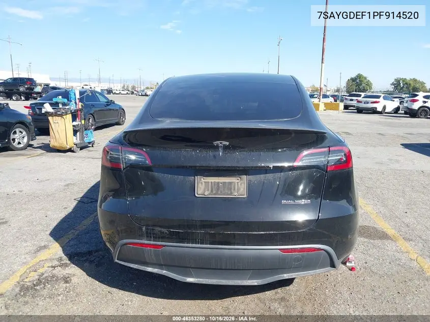 2023 TESLA MODEL Y VIN 7SAYGDEF1PF914520 — фото 17