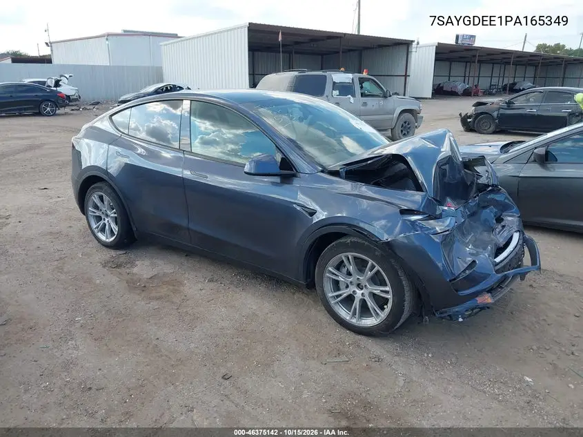 TESLA MODEL Y 2023, VIN 7SAYGDEE1PA165349