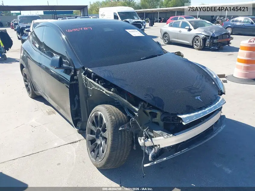 TESLA MODEL Y 2023, VIN 7SAYGDEE4PA145421