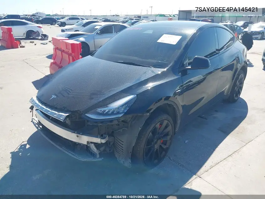 2023 TESLA MODEL Y VIN 7SAYGDEE4PA145421 — фото 2