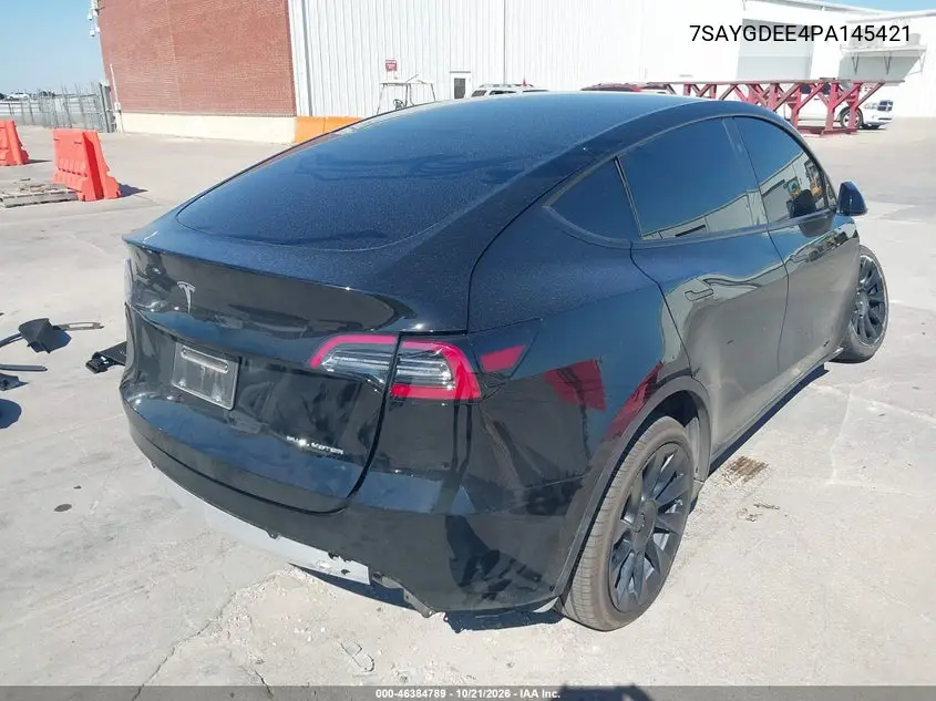 2023 TESLA MODEL Y VIN 7SAYGDEE4PA145421 — фото 4