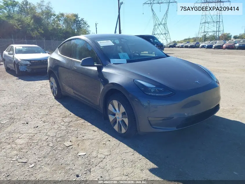 TESLA MODEL Y 2023, VIN 7SAYGDEEXPA209414