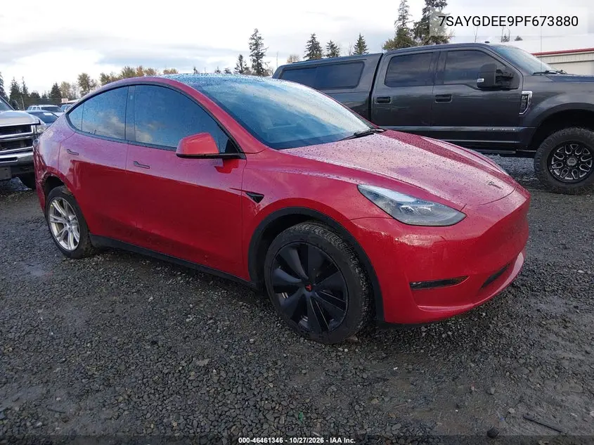 TESLA MODEL Y 2023, VIN 7SAYGDEE9PF673880
