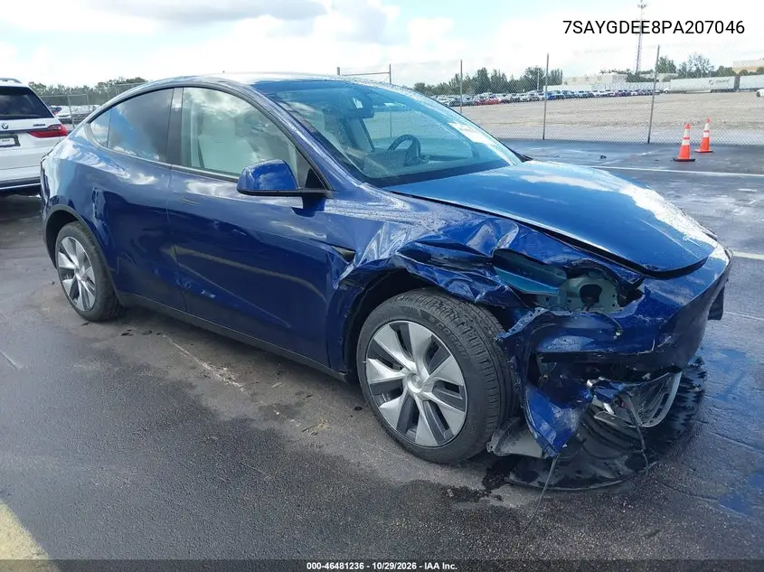 TESLA MODEL Y 2023, VIN 7SAYGDEE8PA207046