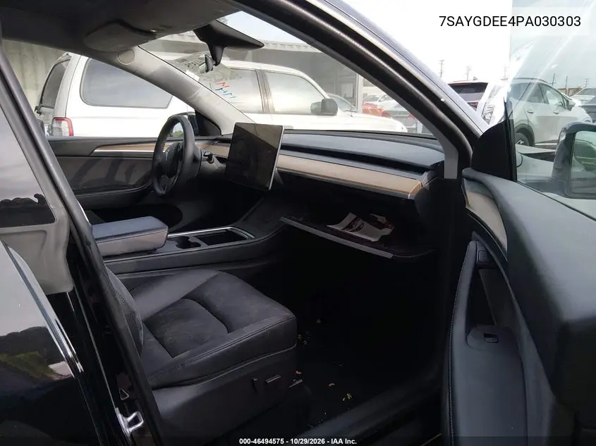 2023 TESLA MODEL Y VIN 7SAYGDEE4PA030303 — фото 5