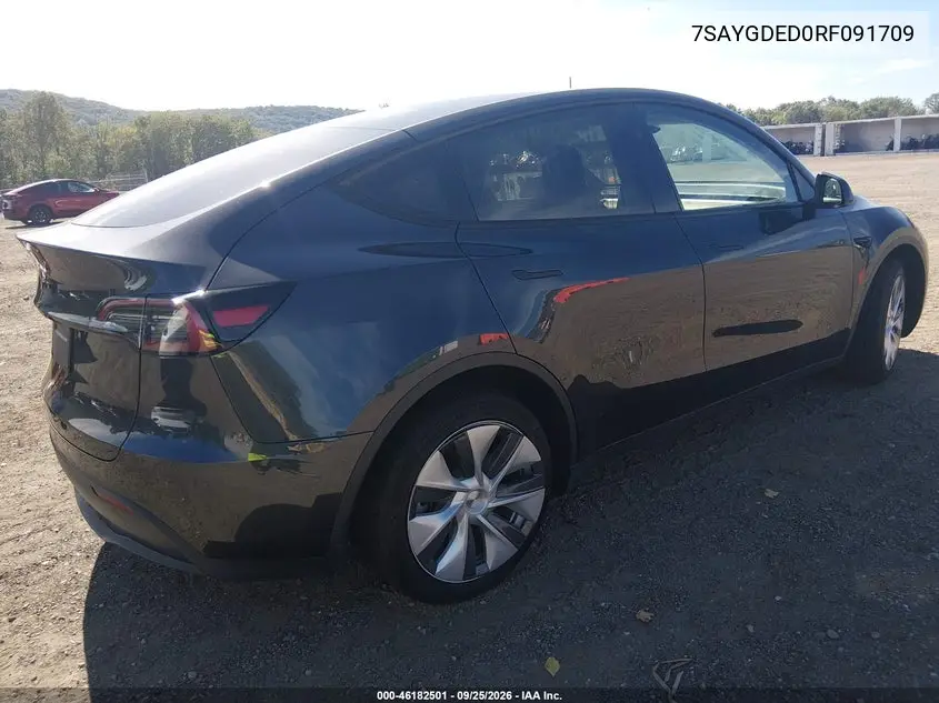 2024 TESLA MODEL Y VIN 7SAYGDED0RF091709 — фото 4