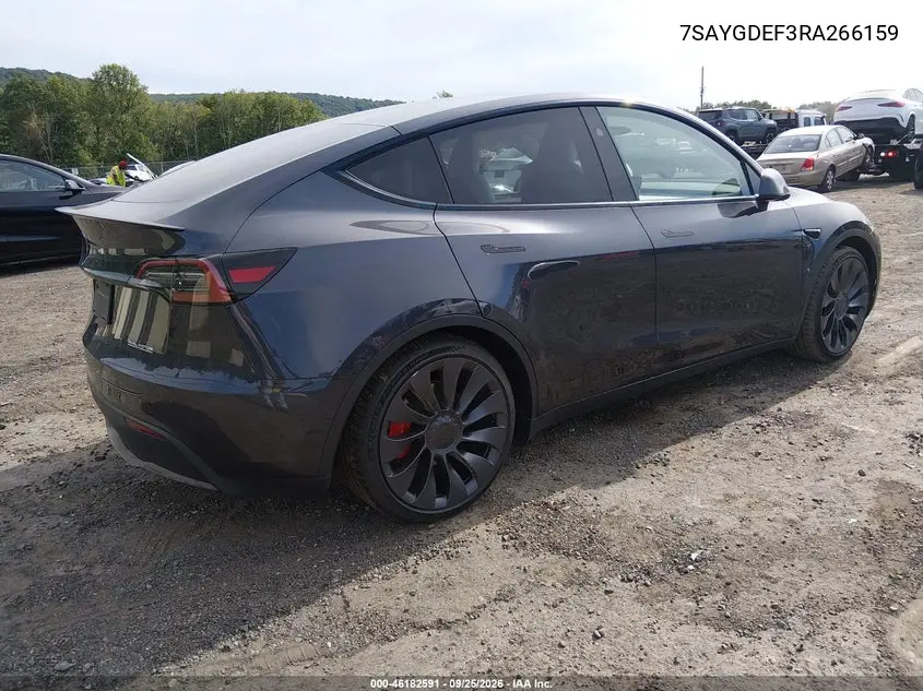 2024 TESLA MODEL Y VIN 7SAYGDEF3RA266159 — фото 4