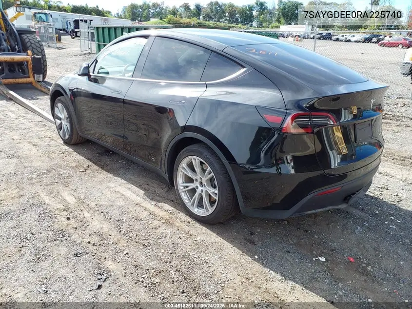2024 TESLA MODEL Y VIN 7SAYGDEE0RA225740 — фото 3