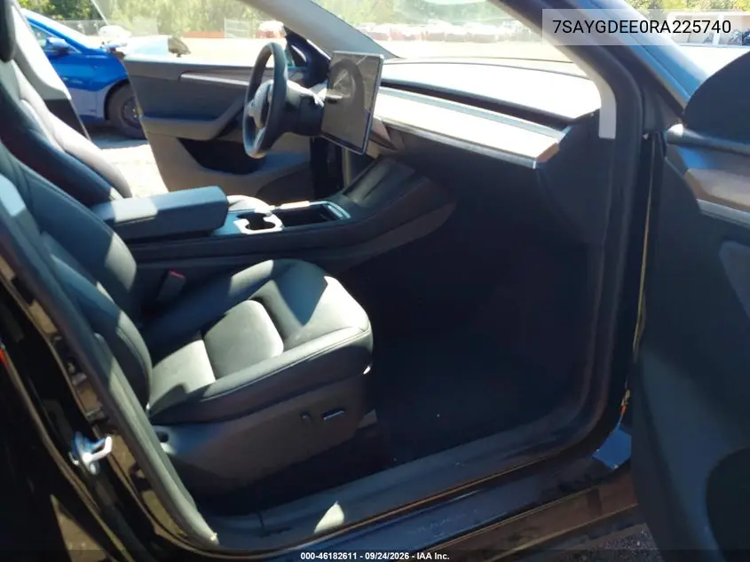 2024 TESLA MODEL Y VIN 7SAYGDEE0RA225740 — фото 5