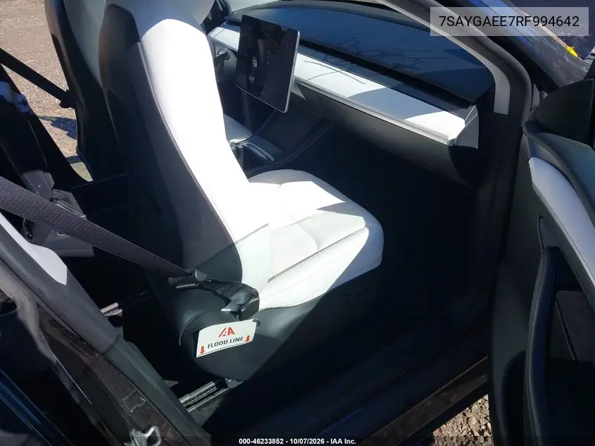 2024 TESLA MODEL Y VIN 7SAYGAEE7RF994642 — фото 5