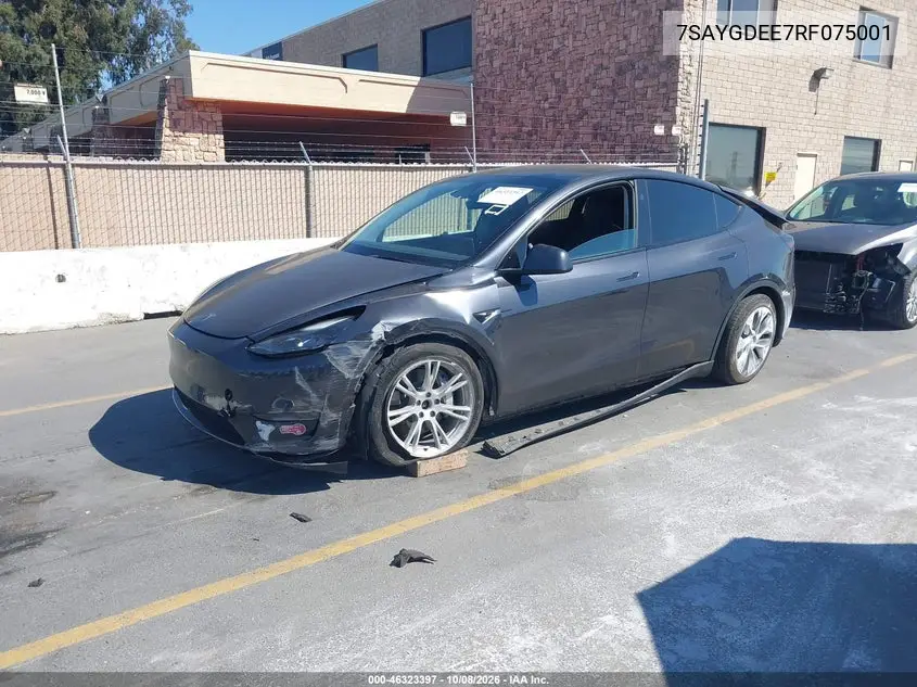 2024 TESLA MODEL Y VIN 7SAYGDEE7RF075001 — фото 2