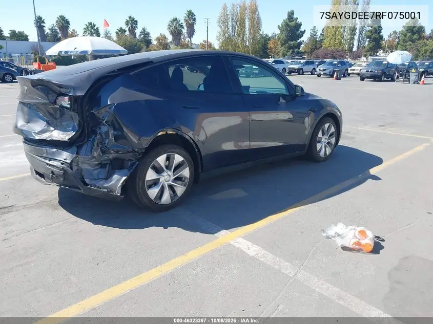 2024 TESLA MODEL Y VIN 7SAYGDEE7RF075001 — фото 4