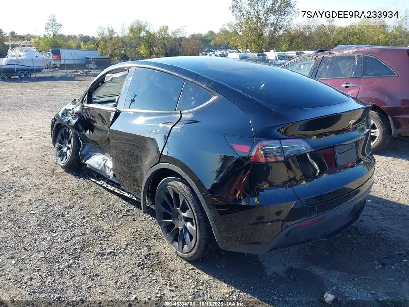 2024 TESLA MODEL Y VIN 7SAYGDEE9RA233934 — фото 3