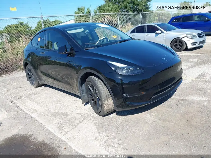TESLA MODEL Y 2024, VIN 7SAYGAEE5RF990878