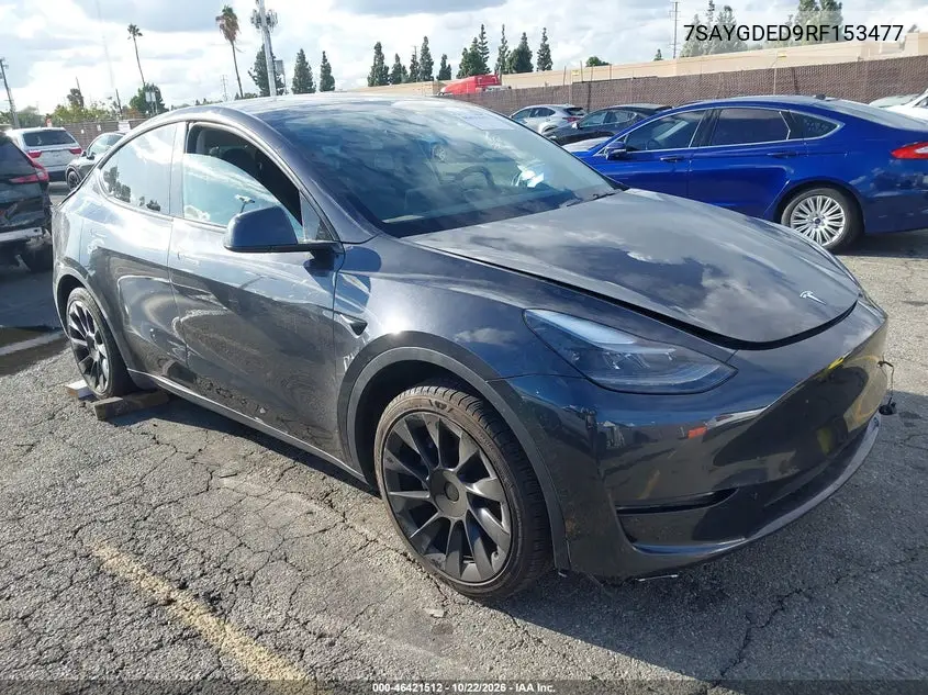 TESLA MODEL Y 2024, VIN 7SAYGDED9RF153477