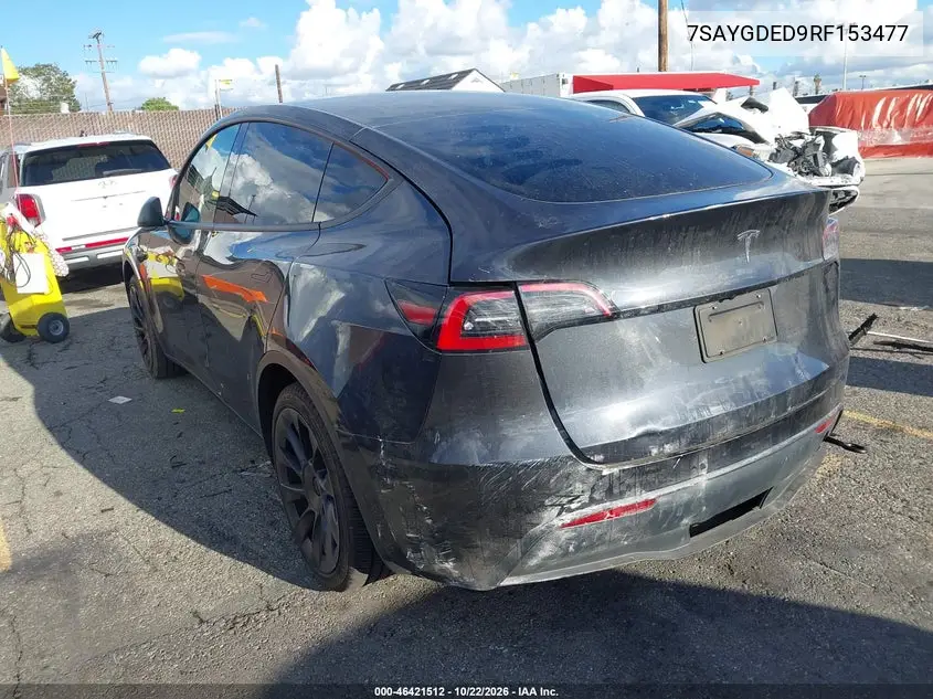 2024 TESLA MODEL Y VIN 7SAYGDED9RF153477 — фото 3