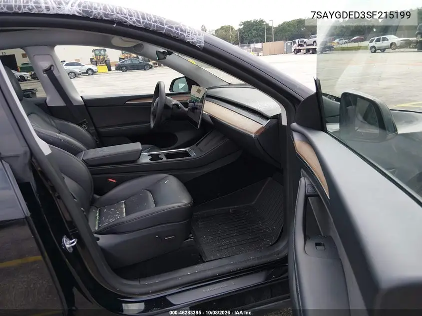 2025 TESLA MODEL Y VIN 7SAYGDED3SF215199 — фото 5