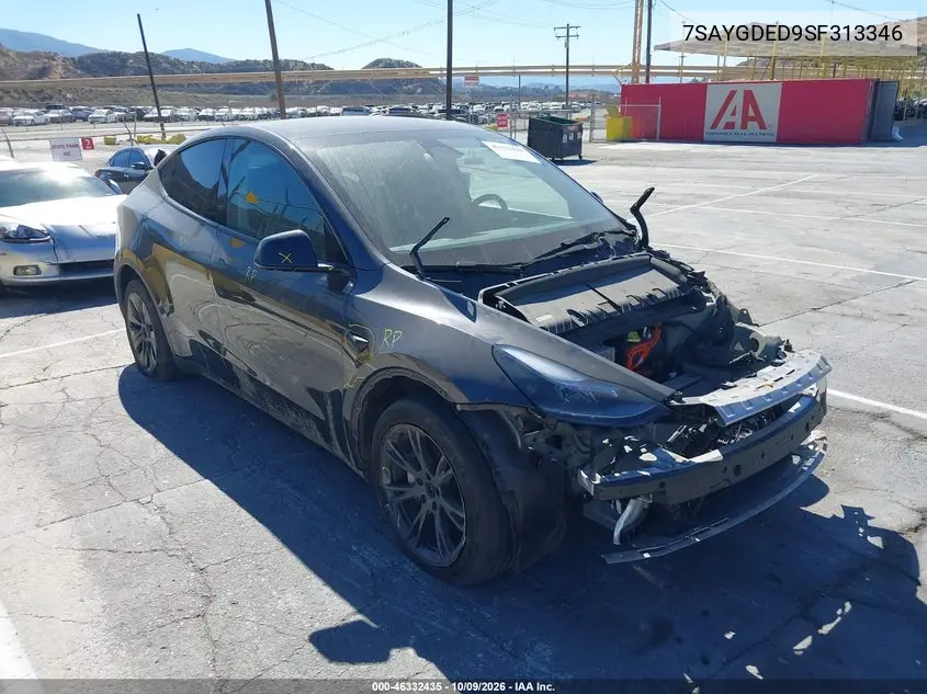 TESLA MODEL Y 2025, VIN 7SAYGDED9SF313346